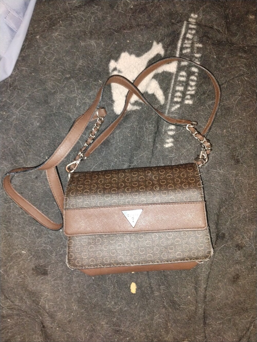 Guess Crossbody Multi Brown Logo Print Purse Bag SV859614 DMC